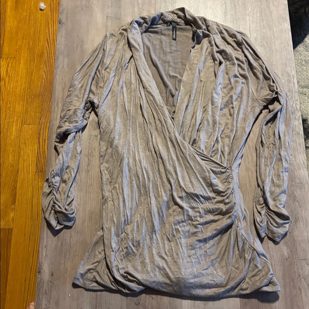 Maurices Tan Wrap Top